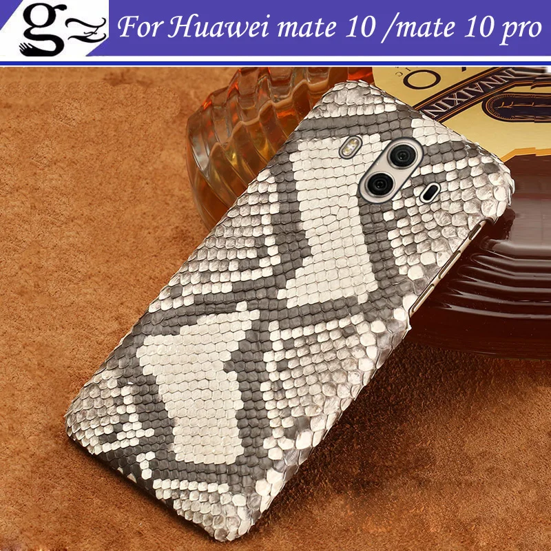 

Snakeskin Leather Case cover For Huawei mate 10 Mate 10 pro Flip Back case cover For Huawei mate10 back Leather cover Shell