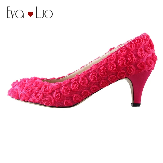 scarpe fucsia tacco basso