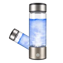 DMWD USB Перезаряжаемый богатый водородный генератор воды электролиз водород-богатый антиоксидант ORP H2 ионизатор воды стеклянная бутылка