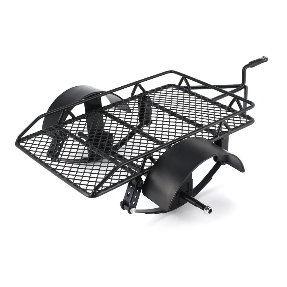 

Metal Car Trailer Wheel Tow Truck VehicleToys for 1/10 RC Crawler Climbing Climber Car Spare Parts Trailer Car