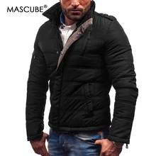 MASCUBE зимняя мужская куртка Повседневная Горячая распродажа высокое качество Soild Цвет мужские s куртки пальто толстая Парка мужская верхняя одежда 5XL
