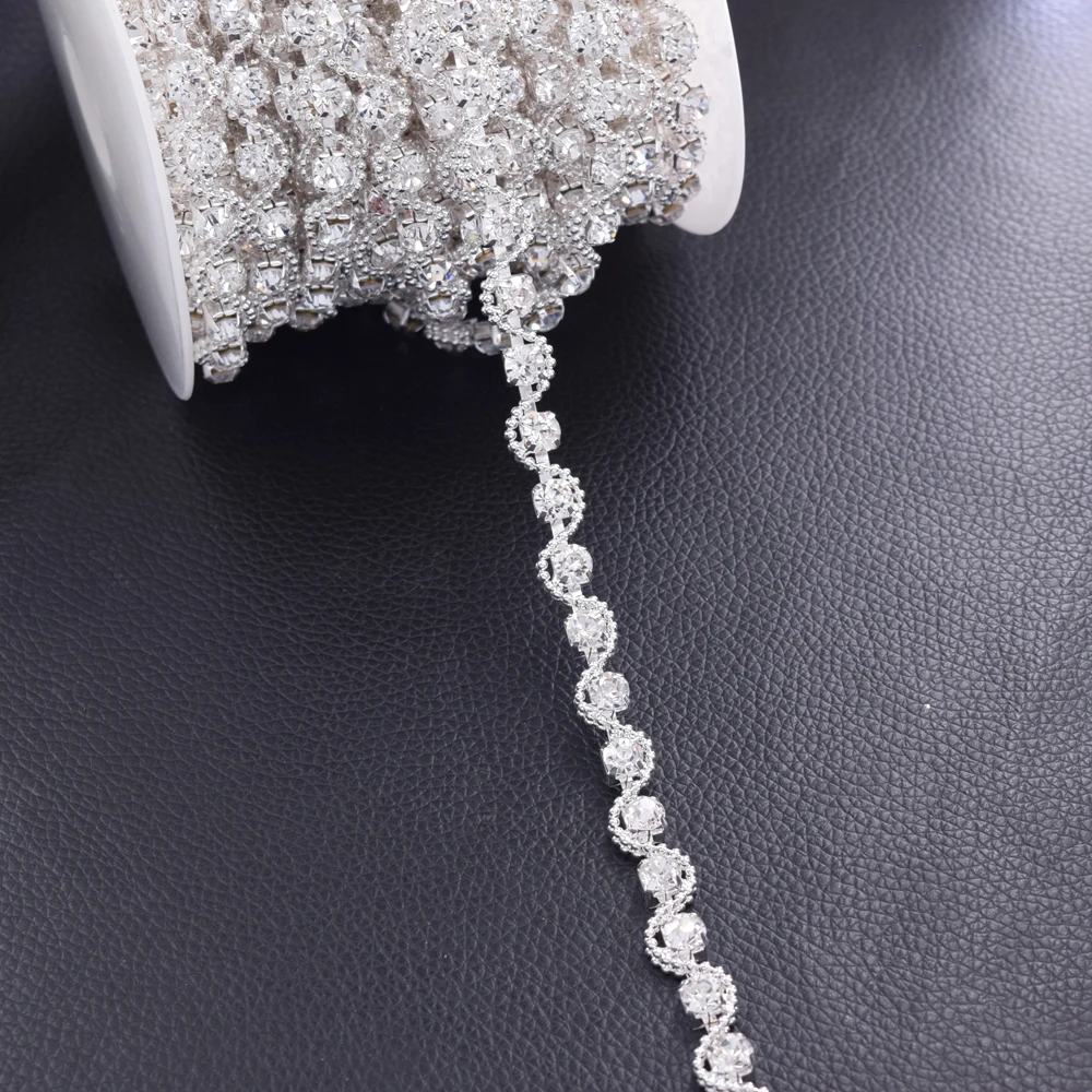 rhinestone sew on belt for wedding dress (2)