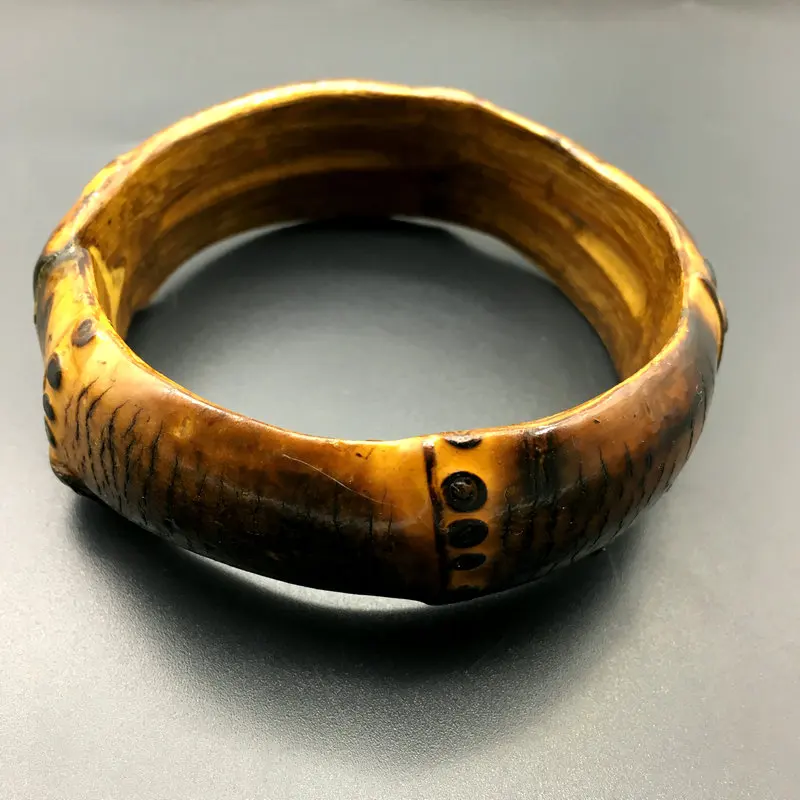 Модный браслет из бамбука ручной работы натурального для женщин EH 011|bangles for