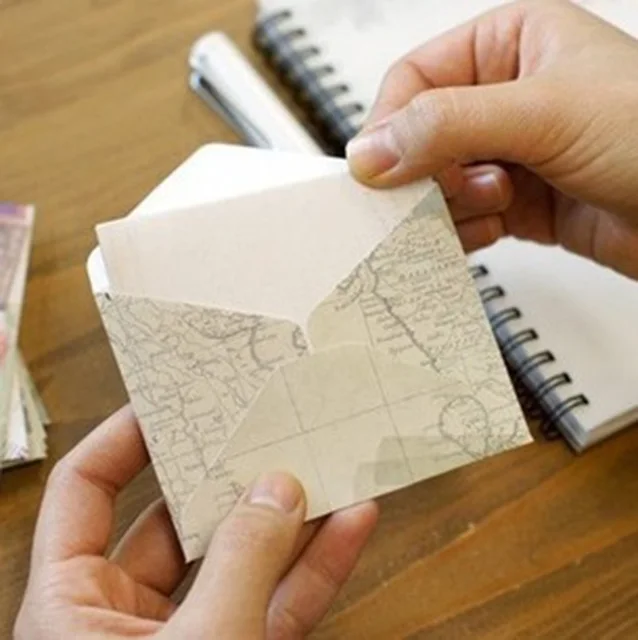 12 Pcs/lot 12 Designs Paper Envelope Cute Mini Envelopes Vintage European Style For Card Scrapbooking Gift Free Shipping 03210