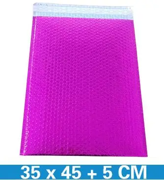 Absorção de Choque de Bolhas Bolhas de Cor Folha de Embalagem Saco de Roupas 35 45 plus 5 20 Pcs de Cor Aluminizada Envelope Saco da cm 7 de Cor aluminizada envelope saco da folha