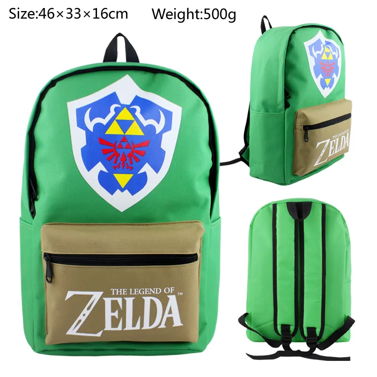 Buy Legend of Zelda Link shield backpacks game fans school bag happy school