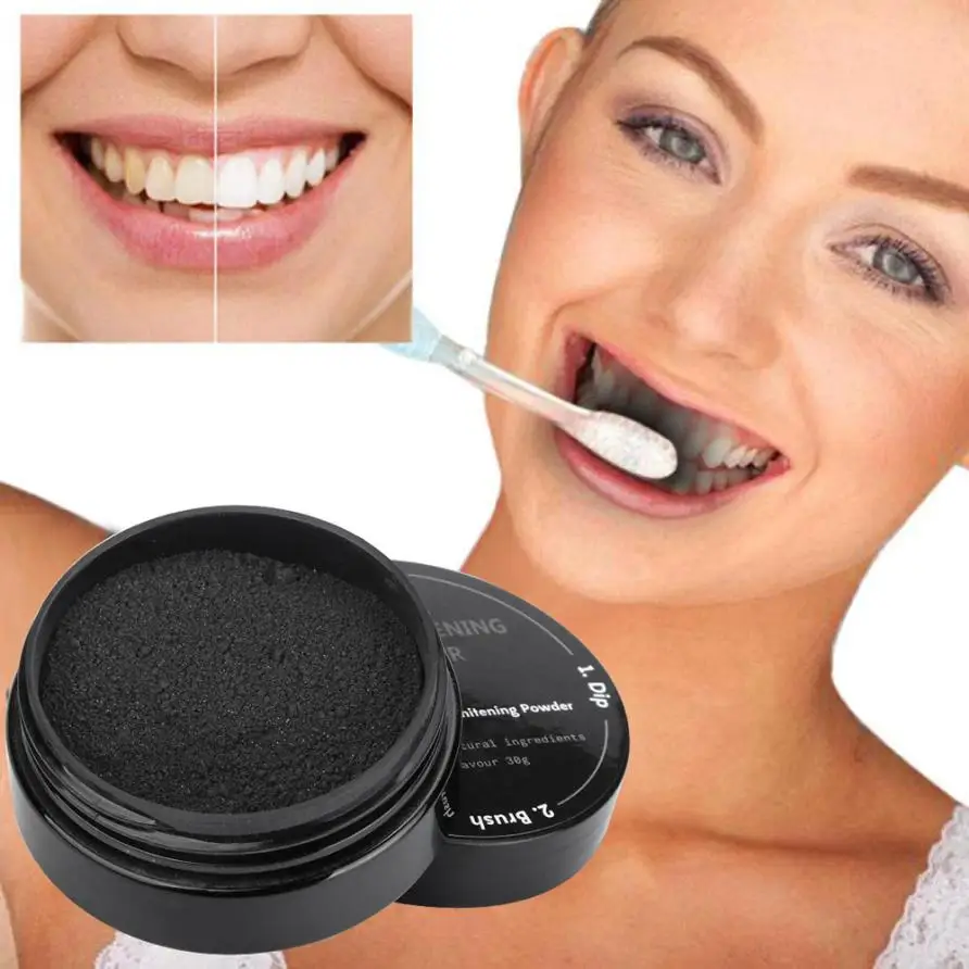

30g Teeth Whitening Powder Natural Organic Activated Charcoal Bamboo Toothpaste Dropshipping #T