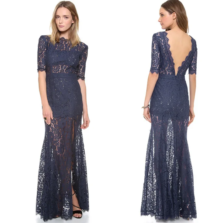 Кружева Женщины Платье Длинные Летние Платья Vestidos Longos Бальные Vestido Де Феста Ropa Mujer