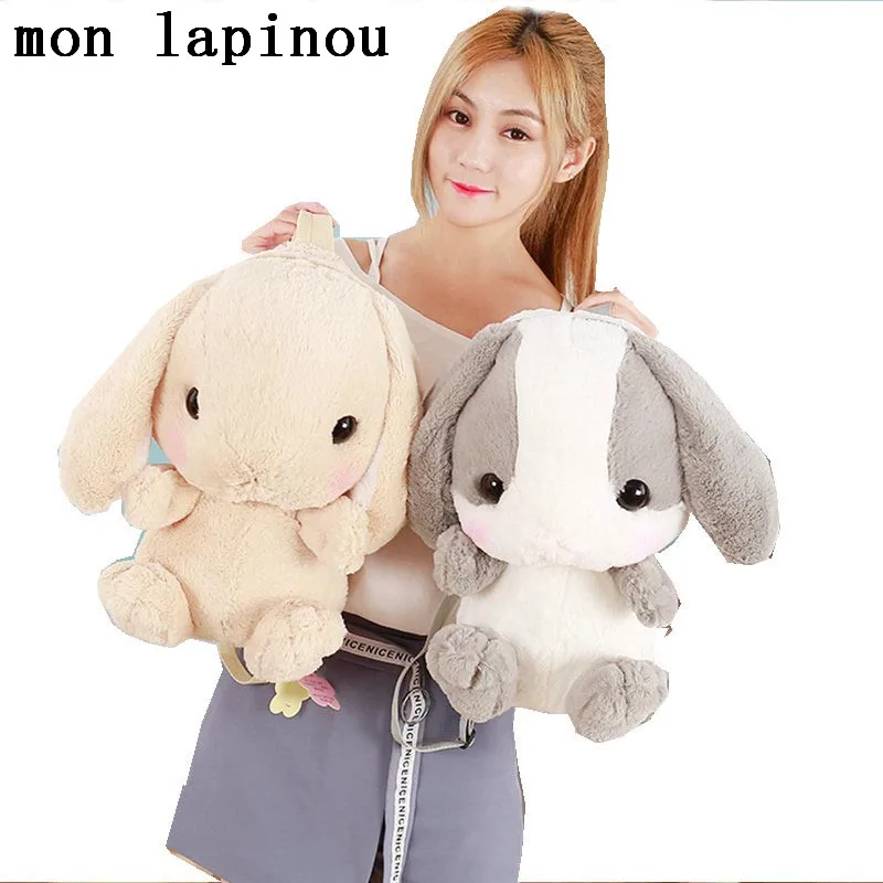

Plush Rabbit Backpack Japanese Kawaii Bunny Bag Stuffed Rabbit Toy Children School Bag Kids Toy Gift For Girl Woman