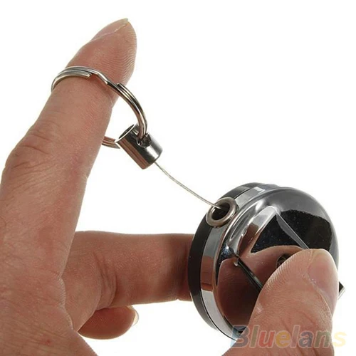 

Retractable Metal Card Badge Holder Steel Recoil Ring Belt Clip Pull Key Chain 1OPG