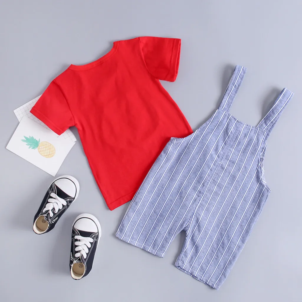Комплект летней одежды для маленьких мальчиков и девочек, bebek Giyim, топы с рисунком из мультфильма «Мой первый Пасхальный», футболка, комбинезон, штаны в полоску, комплекты modis