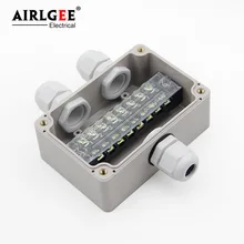 100*68*50 мм 1 вход 2 выхода пластиковая коробка Наружная водонепроницаемая распределительная коробка может быть настроена нейлоновый разъем