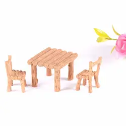 Универсальный синтетической смолы стул для столовой космический микро-ландшафт легкий крафтовые миниатюры украшения домашний декор