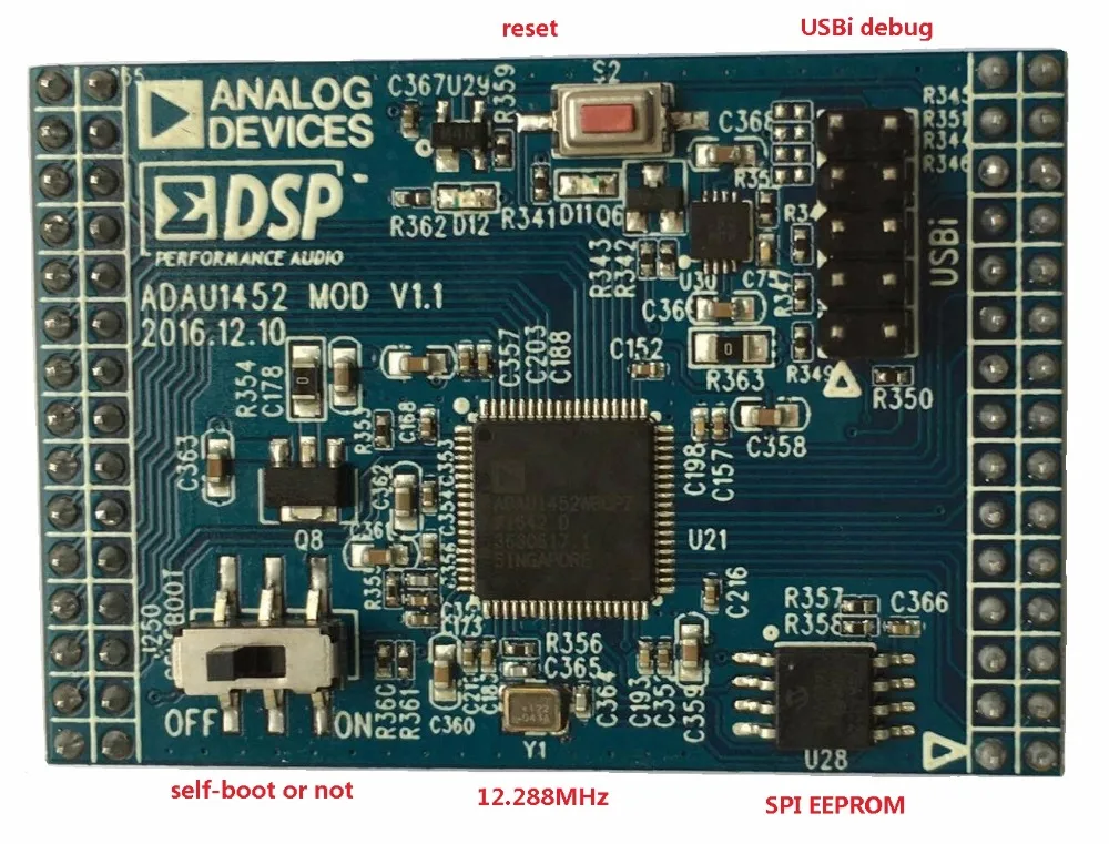 ADAU1452 основной плате