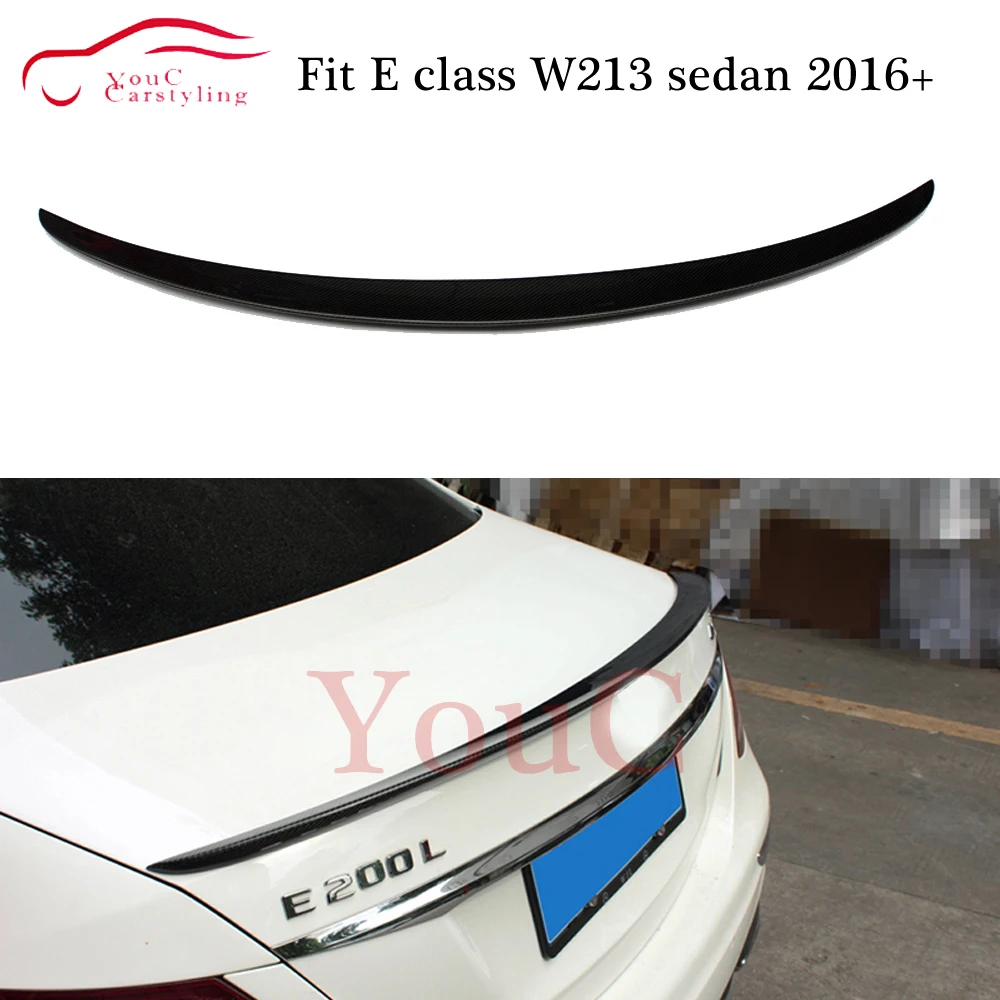 W213 задний спойлер из углеродного волокна крыло AMG стиль багажник Boot губ для Mercedes E