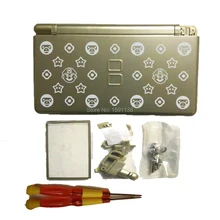 Золото Цвет Ограниченная серия Дизайн для nintendods Lite Корпус В виде ракушки чехол Замена для N-DSL Корпус случае Mar Bros логотип