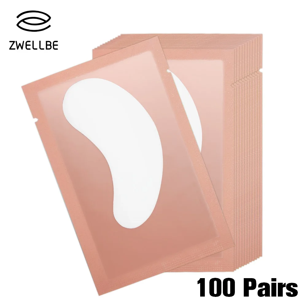 

100pairs/pack New Paper Patches Eyelash Under Eye Pads Lash Eyelash Extension Paper Patches Eye Tips Sticker Wraps Make Up Tools