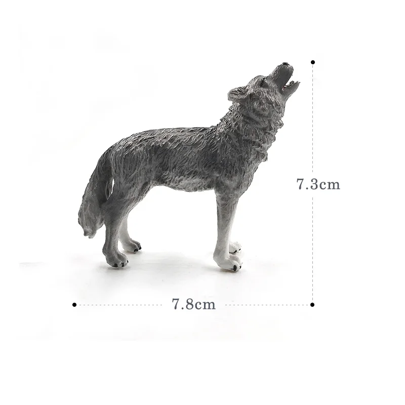 Искусственная леопардовая Волчья пантера Hyena модель животного фигурка