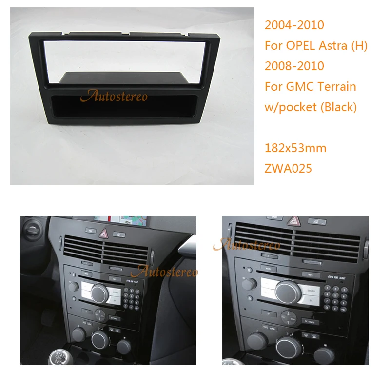 1 Din Автомобильная Радио фасция установка панели рамка автомобиля Радио Установка отделка фасции для 2006-2010 OPEL Antara стерео