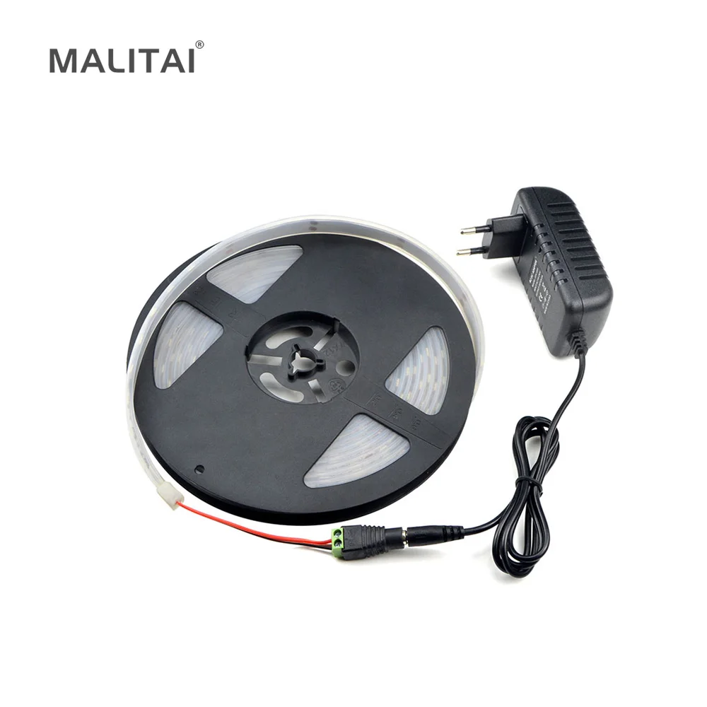 

1Set 5M IP67 Silicone Tube Waterproof SMD 5050 LED Strip light 12V 3A Power Adapter Decorative Swimming Pool /Fish Tank/Bathroom