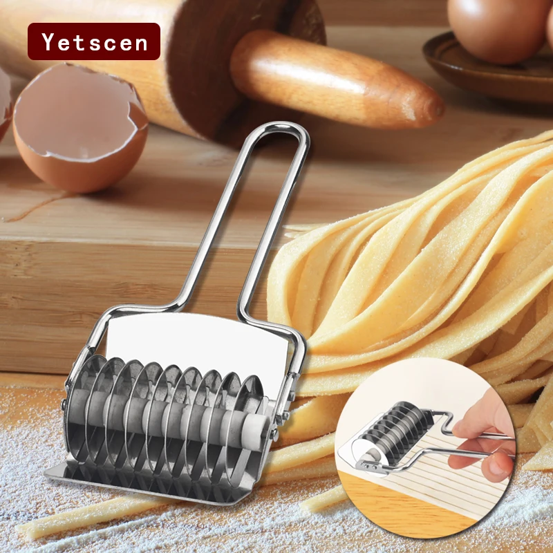 

Kitchen Accessories Gadgets Bakeware Pastry Tool Noodle Cookie Craft Cutter Pasta Dough Lattice Roller MakerNoodle Drying Holder