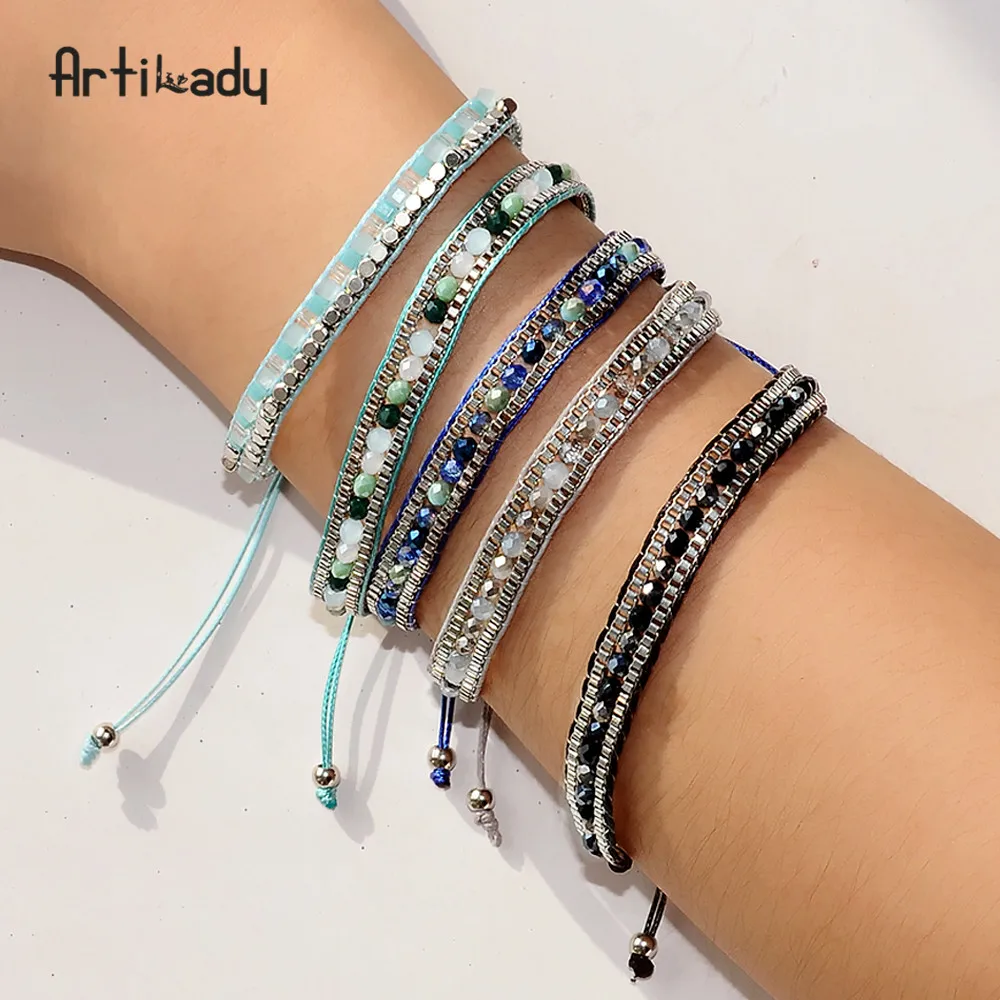 

Artilady handmade boho bracelet charm beads bracelets bangles for women boho jewelry gift dropshipping