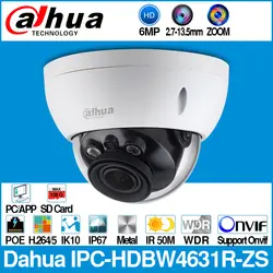 Dahua IPC-HDBW4631R-ZS 6MP IP Камера камеры видеонаблюдения моторизованный 2,7 ~ 13,5 мм фокус Увеличить H.265 50 м ИК MSX SD слот для карты сетевого Камера IK10