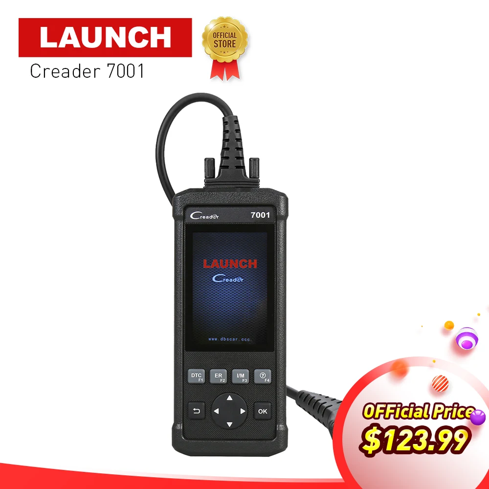 

Launch OBD2/EOBD scanner Automotriz Diagnostic Tools CReader 7001 OBDII code reader Print data via PC and Oil reset for 61 cars