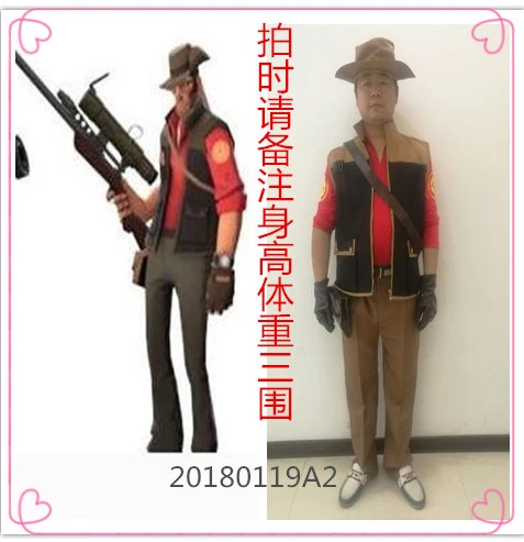 Team Fortress 2 Sniper Game Halloween Cosplay Costume B002 Cosplay Costumes Aliexpress