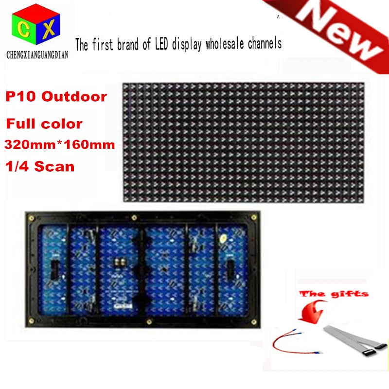 P10 RGB SMD 3 in 1 Full Color Display LED moduli screen bordo 32x16 pixel indoor
