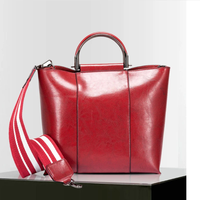 

Women Handbags 2019 Genuine Leather Woman Shoulder Messenger Bags Large Shopper Bag Ladies Women Bag Bucket Fashion tote Handbag
