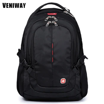 

VENIWAY Swiss Brand Gear Man Waterproof Laptop Backpacks 15 inches Large Capacity Quality Backpack Mochila Daily Bags for Men