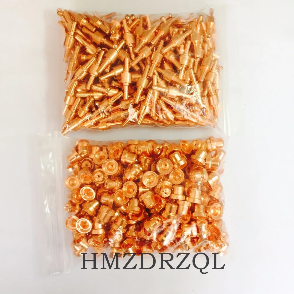 FREE SHIPPING 400Pcs PT-31 Electrode Tip Plasma Cutter Cutting Consumables KIT Plasma Nozzles Fit Cut-40 50D CT-312 PT31 400PK