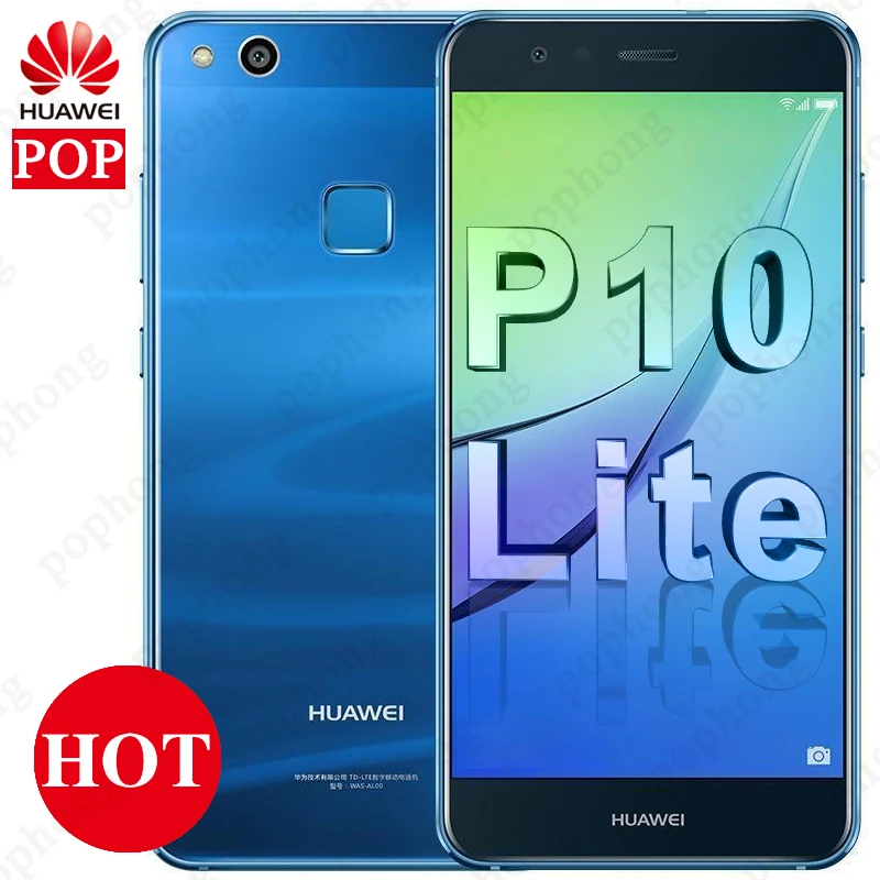 Huawei P10 Lite с глобальной прошивкой, 4 ГБ, 64 ГБ, Android 7,0, смартфон, 4G, LTE, четыре ядра, 5,2 дюймов, FHD, 1920X1080, отпечаток пальца, OTA, мобильные телефоны