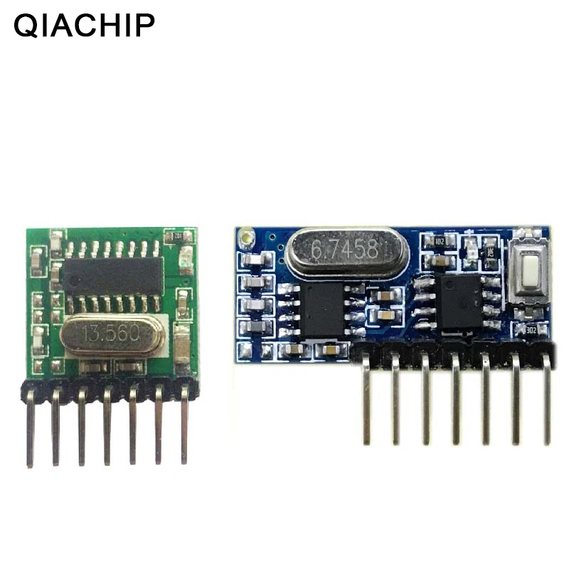 

QIACHIP 433mhz Wireless Wide Voltage Coding Transmitter + Decoding Receiver 4 Channel Output Module For 433 Mhz Remote Controls