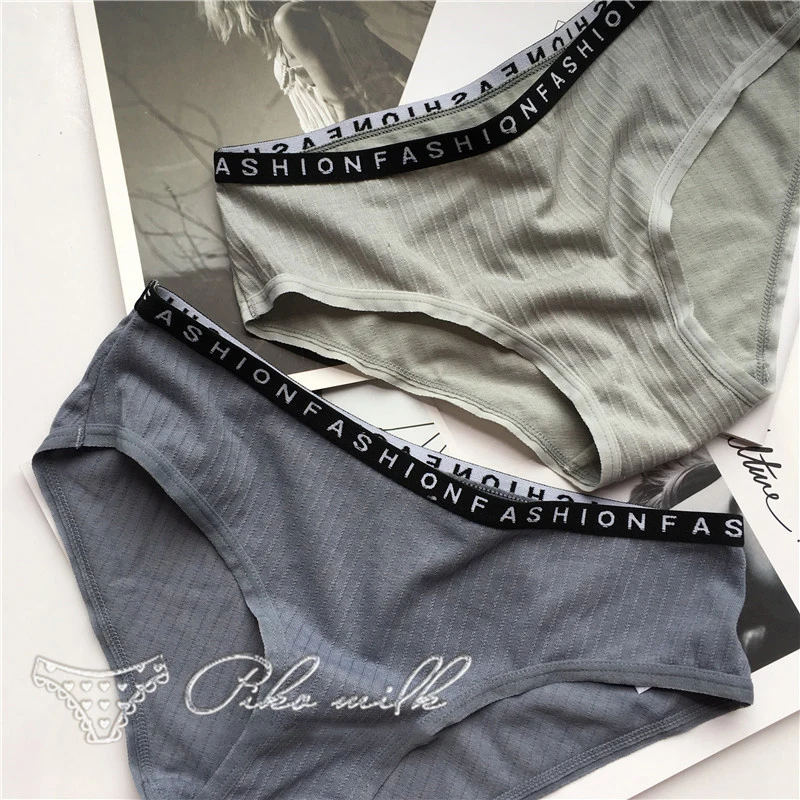 

SP&CITY Fashion Sporty Cotton Seamless Soft Underwear Women Sexy Solid Low Waist Letter Patterned Panties Sex Female Lingerie