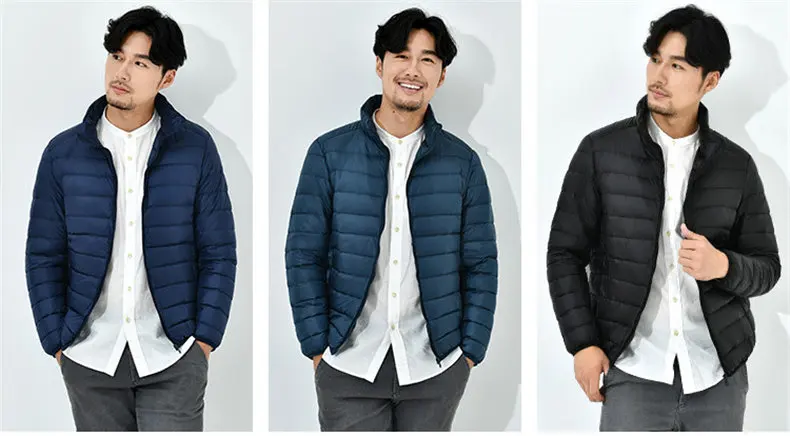 9Colors 90% white duck down jacket men winter ultralight thin male parka coat man brand clothing Muls High quality outwear MD701-02