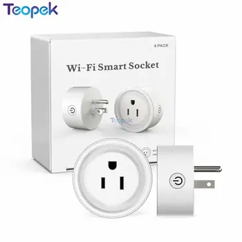 

Magic Home Smart WiFi Socket Outlet Remote Control Switch US EU Plug 10A Work With Alexa Google Home