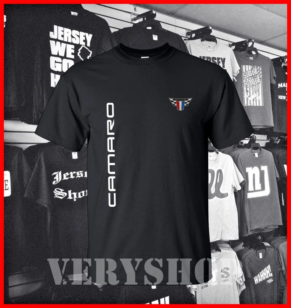 Мужская одежда с логотипом Chevy_Camaro, футболки, модная черная футболка с коротким рукавом, хлопок, Повседневная футболка