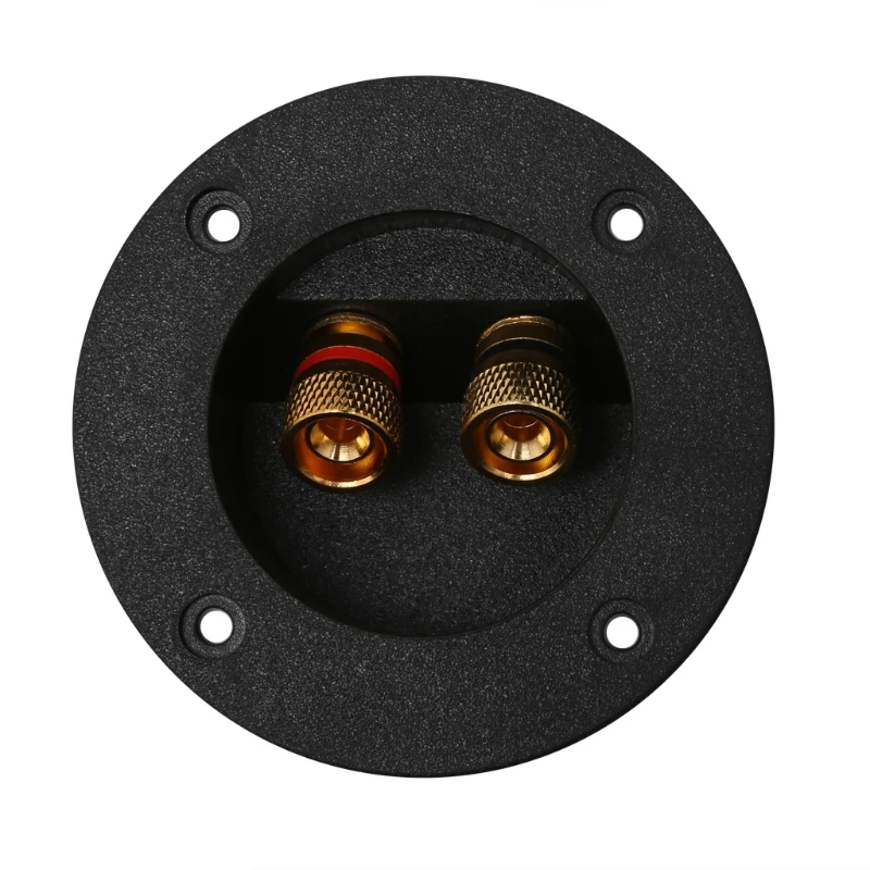

Car Stereo Speaker Box Terminal Round Spring Cup Connector Subwoofer Plug New
