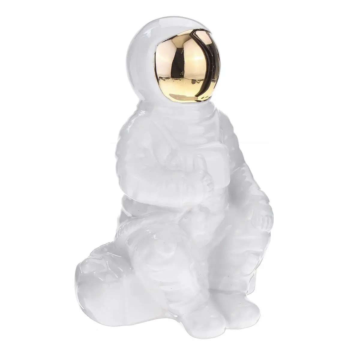 Космическая фигурка человека астронавт фигурки-статуэтки копилка для монет цент, Пенни детская игрушка alcancia детская игрушка - Цвет: white sit