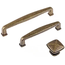 Vintage Knob Drawer Dresser Pulls Handle Anitque bronze Cupboard Knobs Kitchen Cabinet Handle Furniture Hardware antique silver bear cabinet knob cupboard dresser furniture kitchen drawer knobs handle pulls