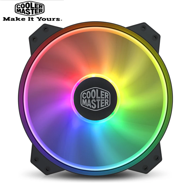 Cooler Master R4-200R-08FA-R1 MF200 ARGB 20cm RGB 5V/3PIN Computer Case Damping Fan CPU Cooler Water Cooling Replaces Fans