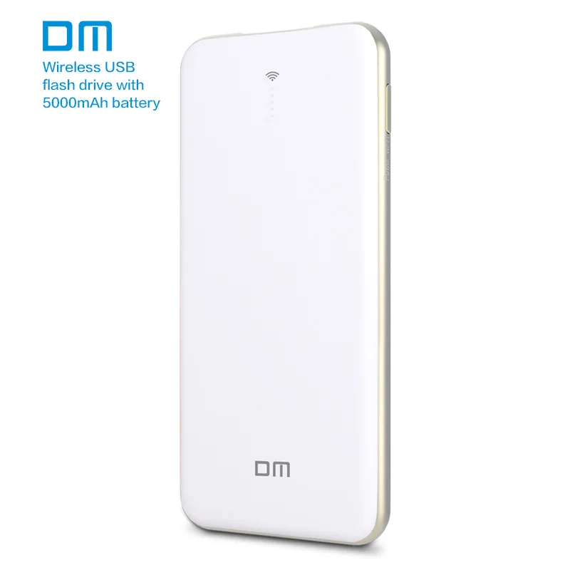 DM WFD028 Wireless USB Flash Drives 128GB WIFI Power Bank Share Data For iPhone Android PC