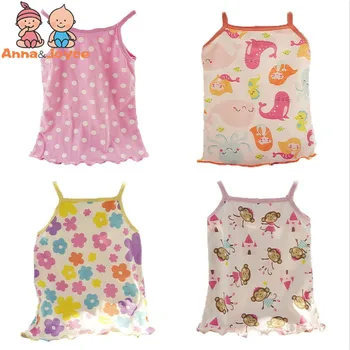 

3pcs/lot New Fashion Children Camisole Halter Top Cotton Halter Top Children's Clothes for 1-2 Years TSt0005