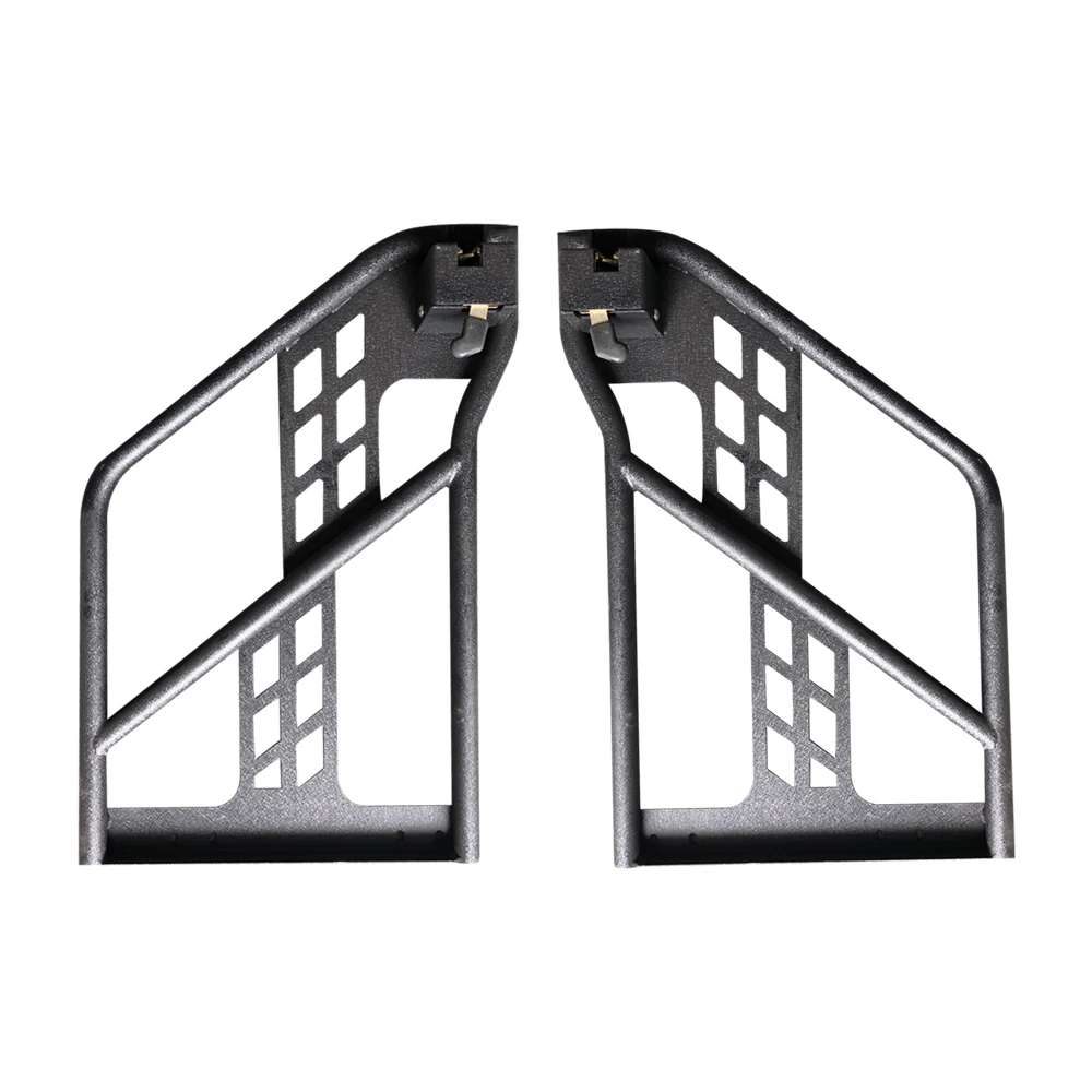 Один комплект черные стальные полутрубы двери с боковым зеркалом для jeep wrangler jl2018+ 4 двери авто продукты Lantsun