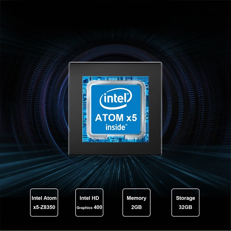 Мини ПК Intel Atom Z8350 1,92 ГГц 2 Гб ОЗУ 32 Гб ПЗУ Windows 10 Bluetooth 4,0 4K 5,8 ггц Wifi 1000 м Lan Win10 Smart Tv Box