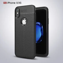 Funda de cuero TPU de enfoque automático para iPhone 7, funda de silicona suave para iPhone XS Xs XS Max 5 5S SE 6 6s 7 8 Plus, funda trasera de lujo