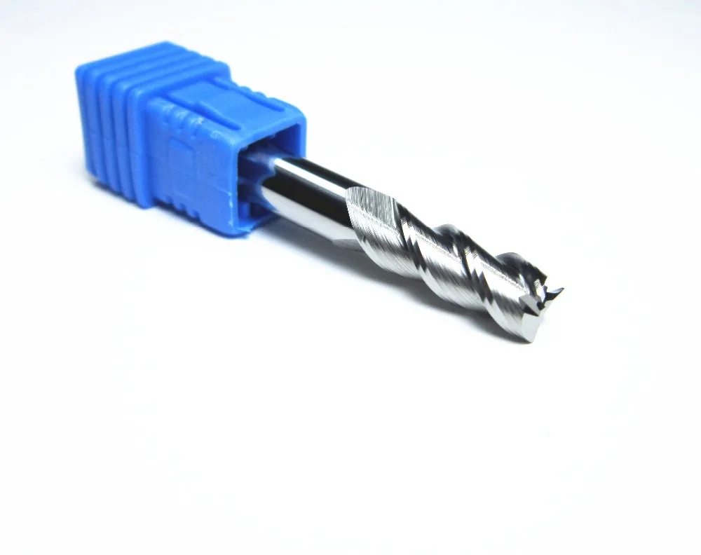 For Aluminum HRC45 6MM Three 3 Flutes End Mill Uncaoted CAE3 6X6 L50mm