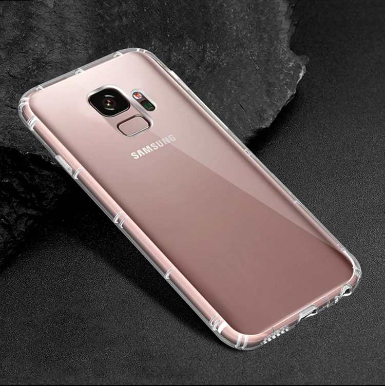 Полностью прозрачный чехол для Samsung Galaxy A9 Star A8 J2 Pro J3 2018 S9 Plus мягкий из ТПУ с